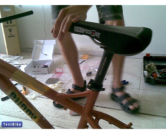 Bike Positive Dirt 8mm CrMo 2008, uncontrolled k�pe nyereg