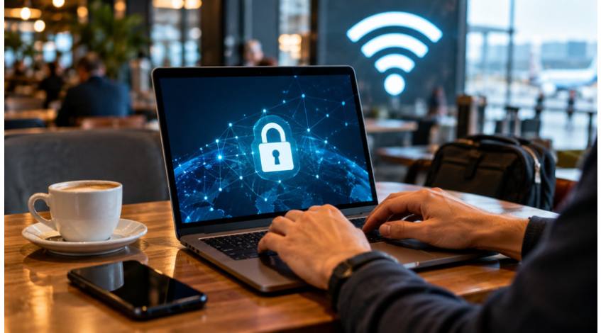 Biztonságos bejelentkezés nyilvános wifi-hálózaton