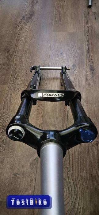  Újszerű SR Suntour XCR32, 29er,120mm,Tapered vágatlan nyak