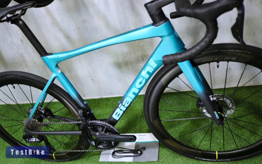 04.23ig 2,19M! Gyönyörű BIANCHI SPECIALISSIMA PRO Di2 2x12