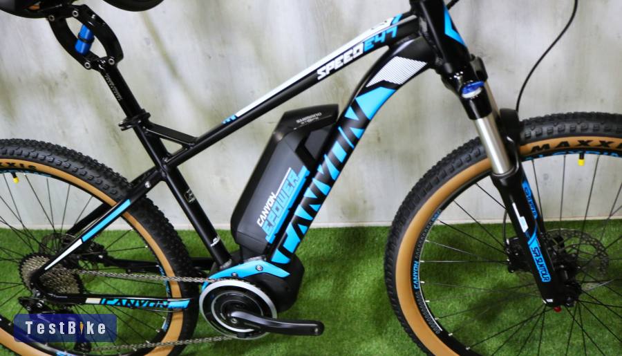 05.18ig 419e! Újszerű 46cm/M Canyon Speed Steps ebike Air