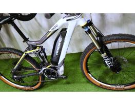 08.09ig 559e! Újszerű M top Haibike e-Fully Full Fox Air XT ebike / pedelec