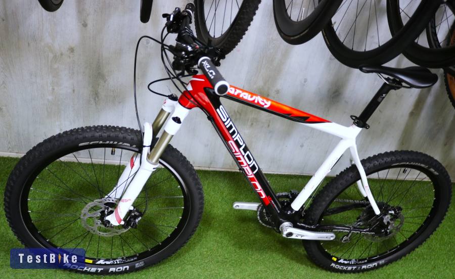 09.23ig 299e! Újszerű L Simplon Gravity Carbon Full XT Reba Air