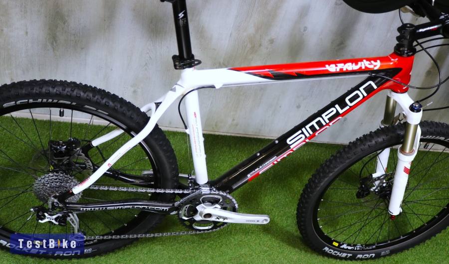 09.23ig 299e! Újszerű L Simplon Gravity Carbon Full XT Reba Air