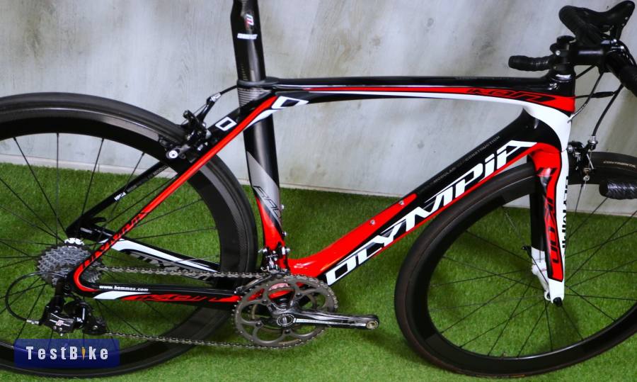 10.04ig 449e! Gyönyörű csúcs OLYMPIA IKON AERO CARBON CAMPA 2x11