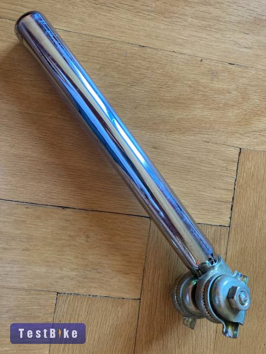 250x25.4 krómozott acél nyeregcső, bilinccsel