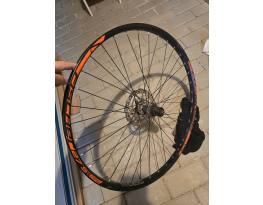 27.5 Ebike hátsó fűzött kerék+tárcsa