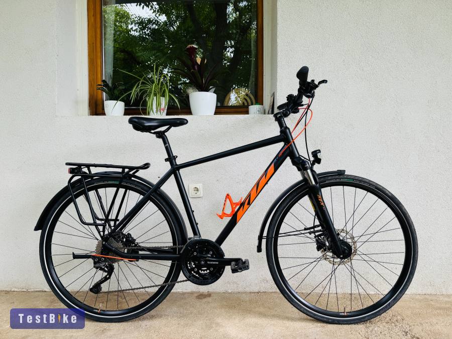 28" KTM agydinamós tárcsafékes trekking kerékpár