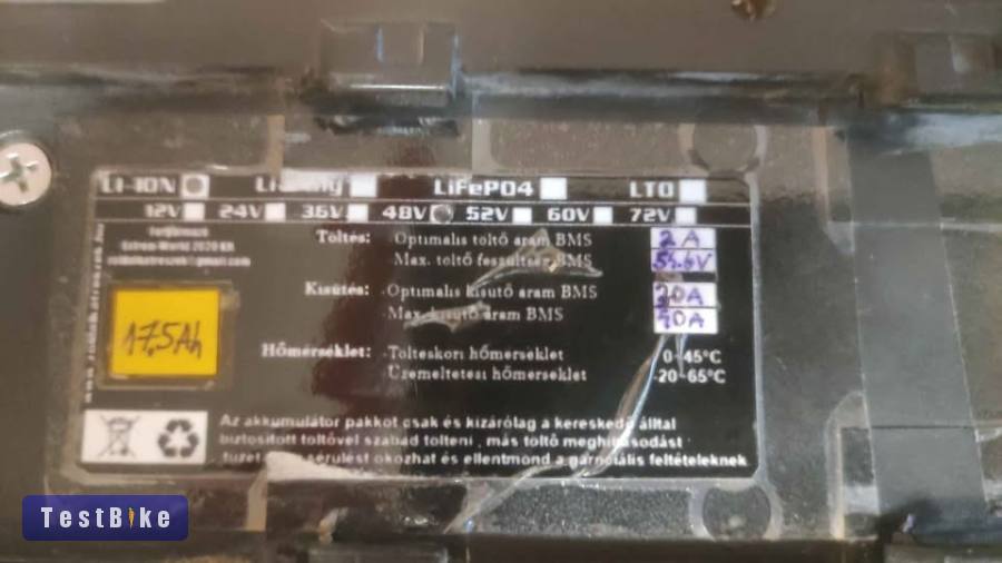 2db 48V Samsung 13S 17,5Ah ebike 840Wh akksi akku