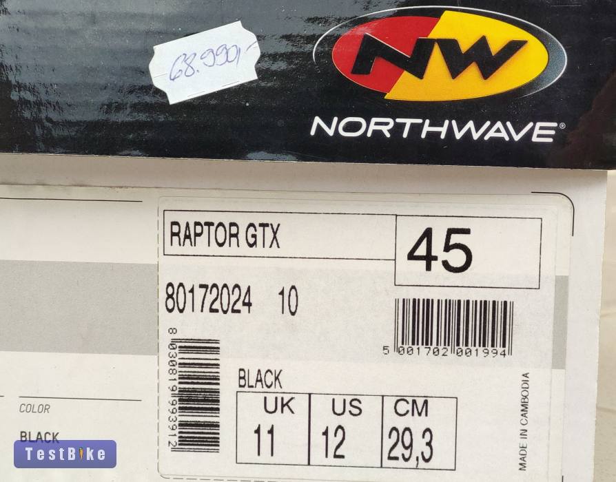 45-ös Northwave vízálló bringás cipő eladó