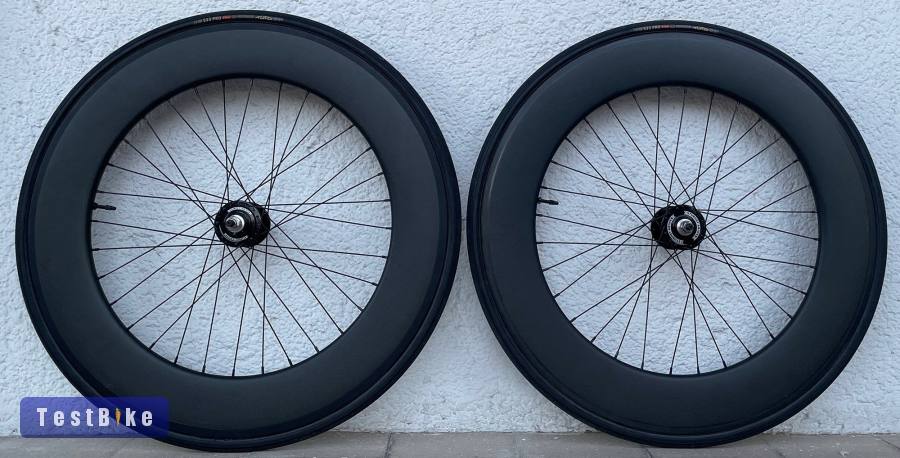 90mm-es karbon, szingós pálya/fixi/ss kerékszett