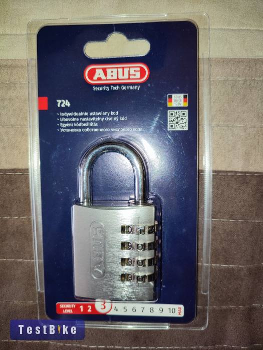 Abus 724/40 számzáras lakat bontatlan középméret 