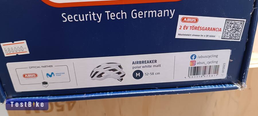 Abus airbreaker országúti kerékpáros sisak 