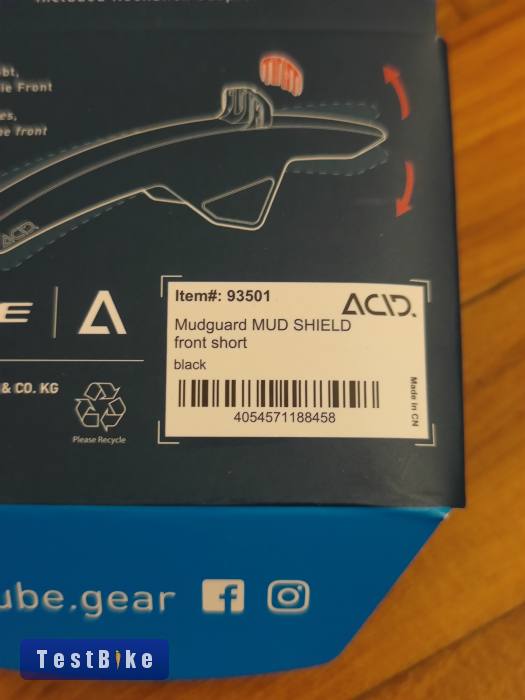 Acid Mud Shield Front Short első sárvédő 