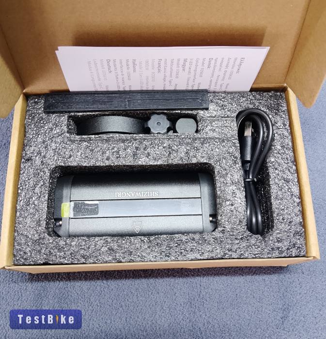 Akkumulátoros kerékpár első lámpa