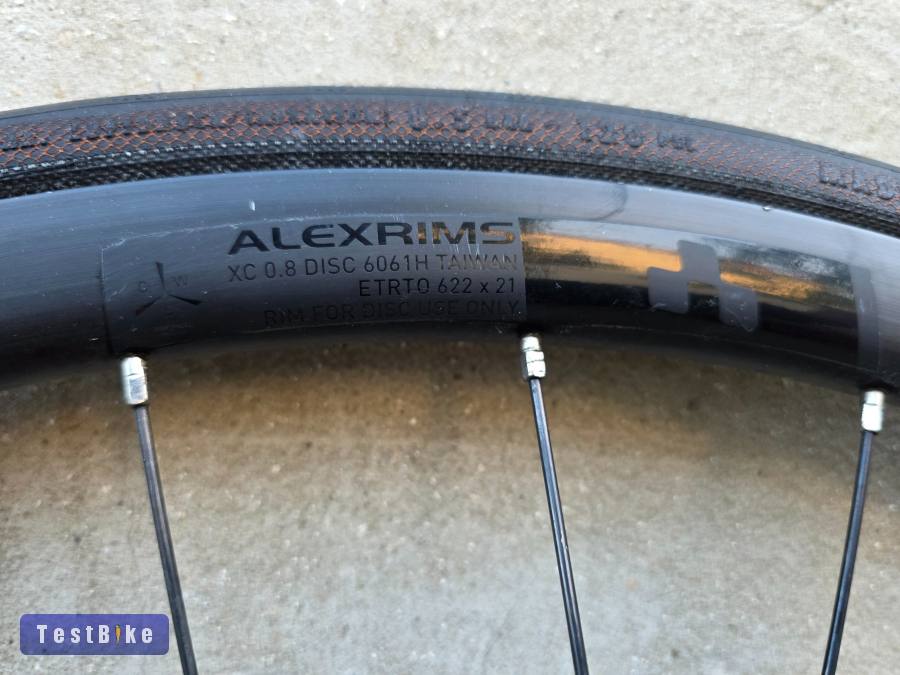 Alexrims XC 0.8 felnis országúti/gravel tárcsafékes kerékszett  