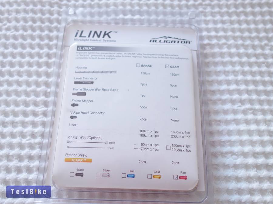 Alligator I-link Red váltó bowdenszett