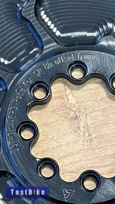 Alugear Oval narrow-wide lánctányér, 36T, Sram 8 csavaros 