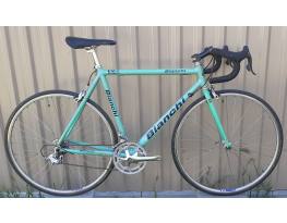 Bianchi országúti versenykerékpár-celeste-campagnolo 2x9 országúti