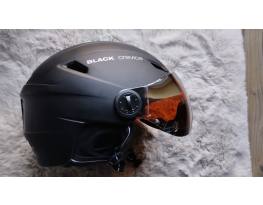 Black Crevice fekete színű napszemüveges bukósisak XL 