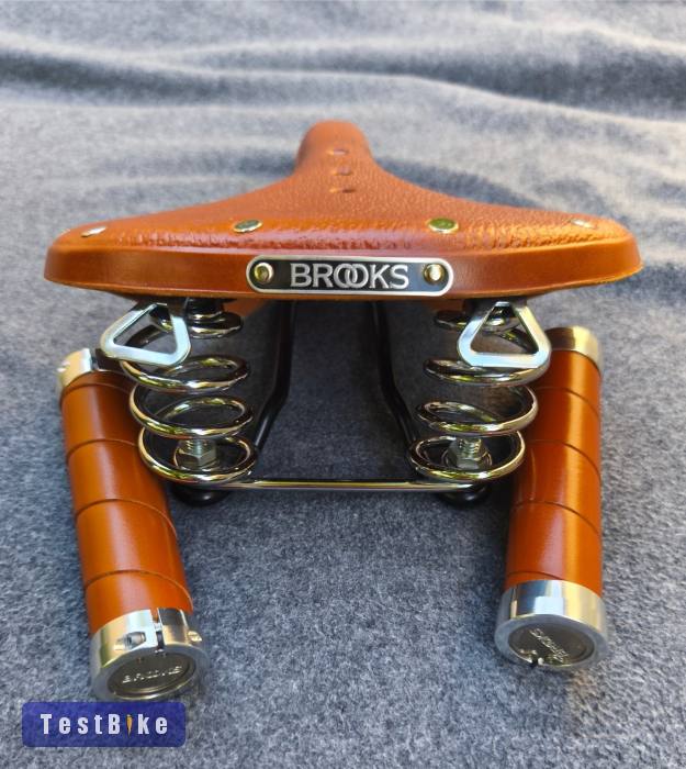 Brooks B67S komfort nyereg + Brooks  Slender Bőr markolat