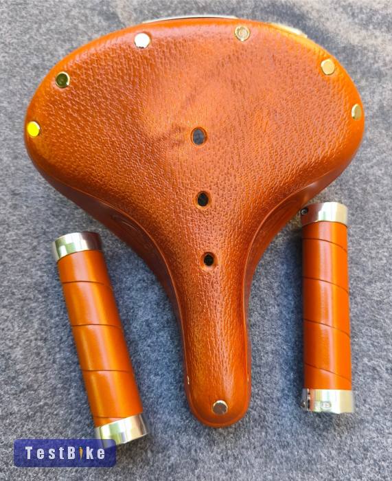 Brooks B67S komfort nyereg + Brooks  Slender Bőr markolat