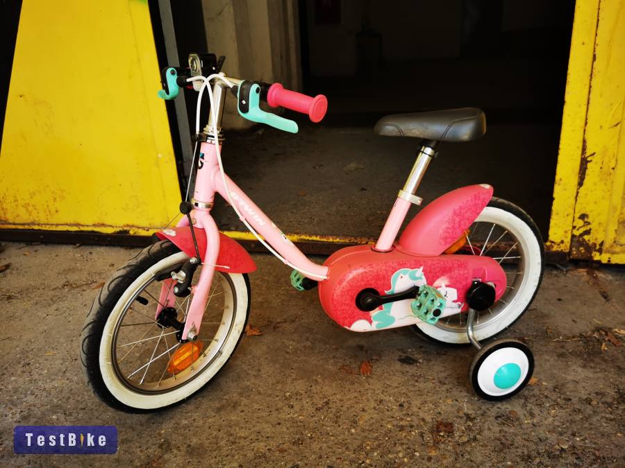 Btwin gyerek kerékpár pótkerékkel, 14"
