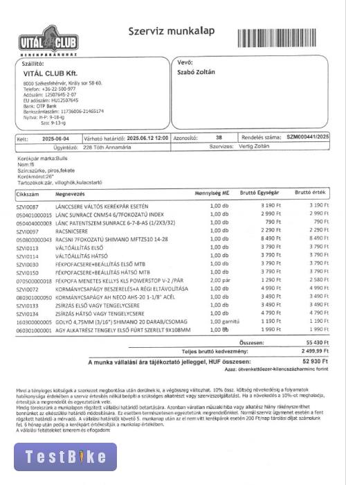Bulls AL 100 alumínium vázas MTB eladó!