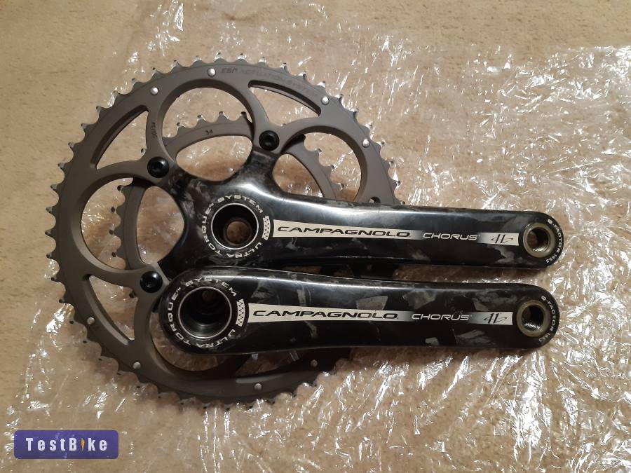 Campagnolo Chorus karbon hajtómű szett, újszerű! 2x11, 50/34