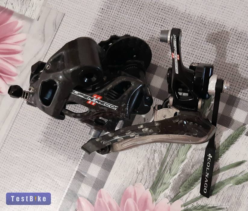 Campagnolo Super Record első+hátsó váltó. Újszerű! 