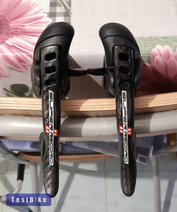 Campagnolo Super Record karbon fékváltó kar szett.