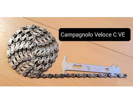 Campagnolo Veloce országúti lánc. Újszerű! 10 speed, 106 l