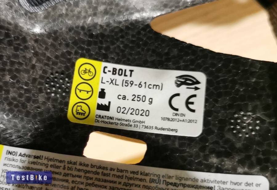 Cratoni C-bolt, L-XL, 59-61cm, új