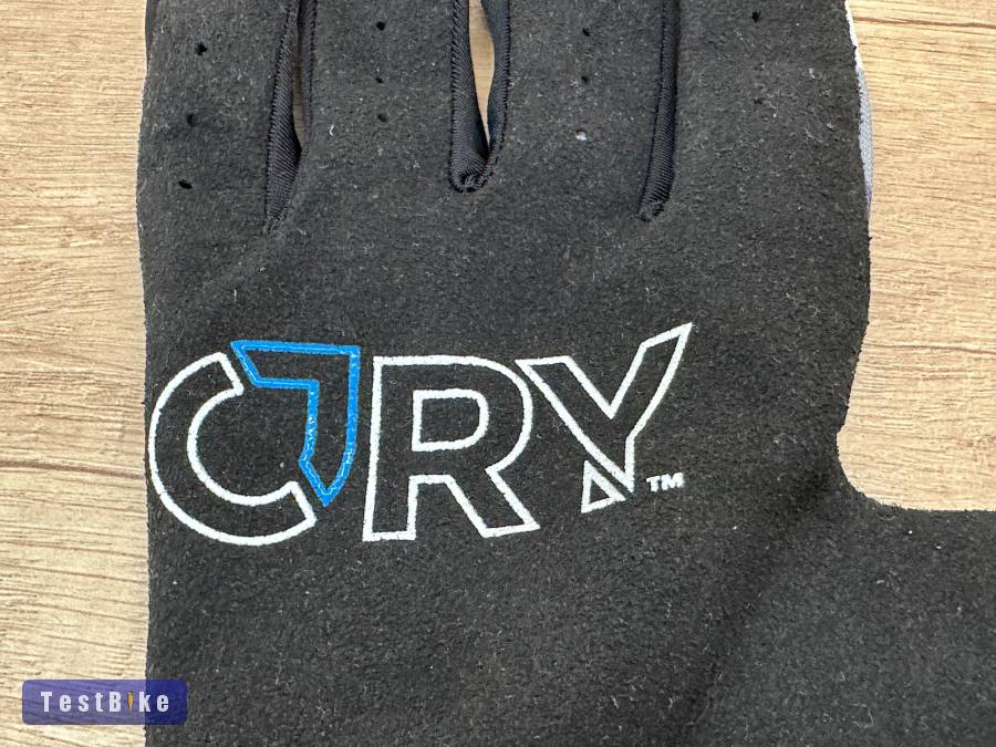 CRY brand fekete/szürke/camo BMX/MTB kesztyű (L)