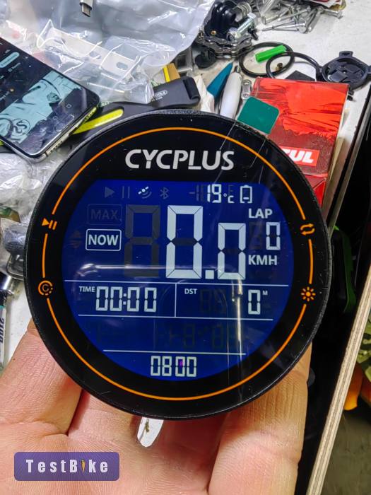 Cycplus M2 GPS computer, + pedálfordulat + pulzus szenzor