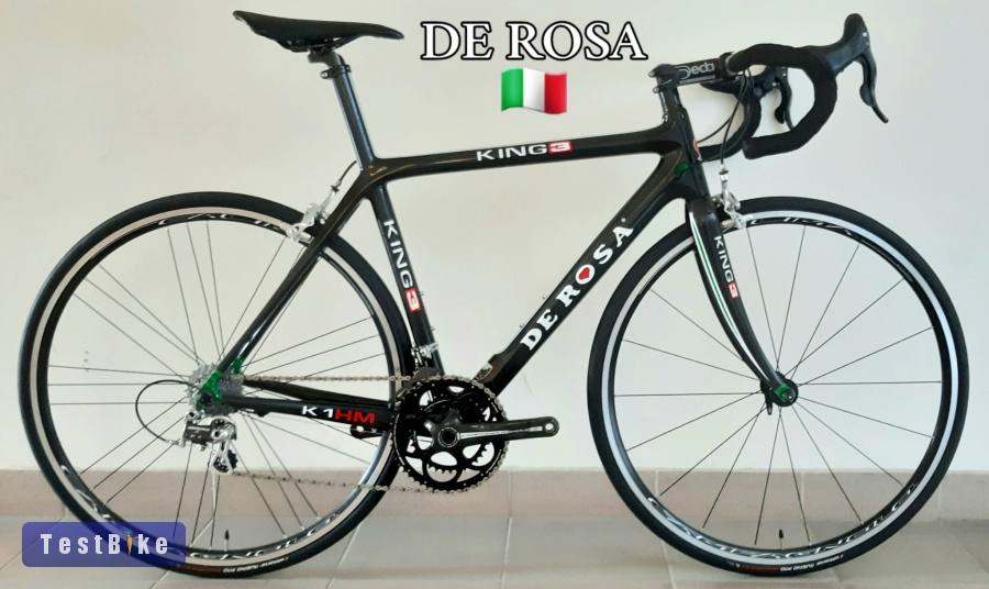 De Rosa King 3 karbon országúti kerékpár. Újszerű! L-es, 55