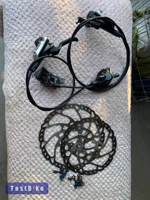 Deore komplett fék szett eladó tarcsakkal együtt 203/180RT66