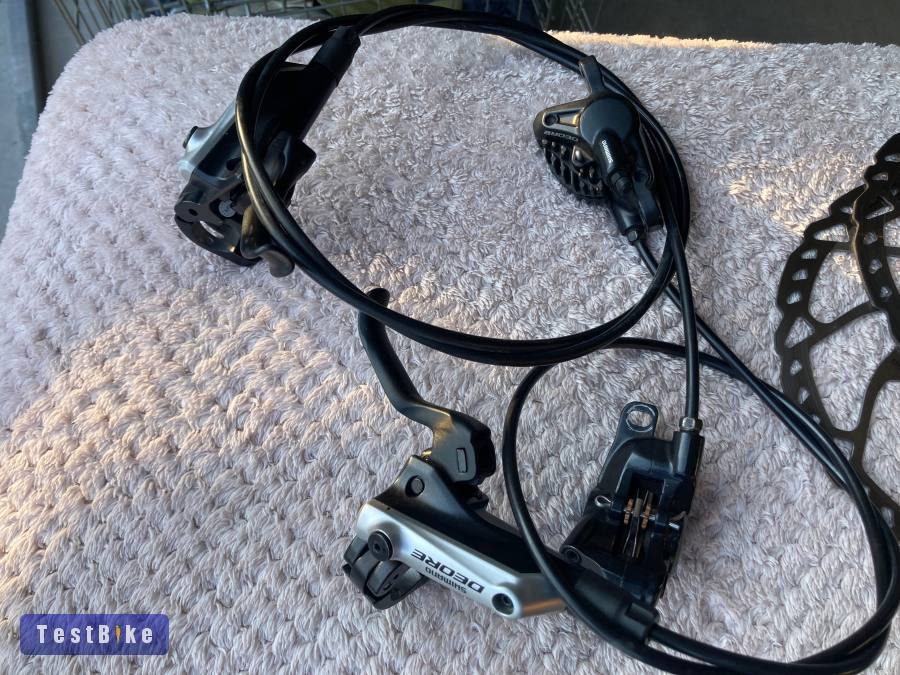 Deore komplett fék szett eladó tarcsakkal együtt 203/180RT66