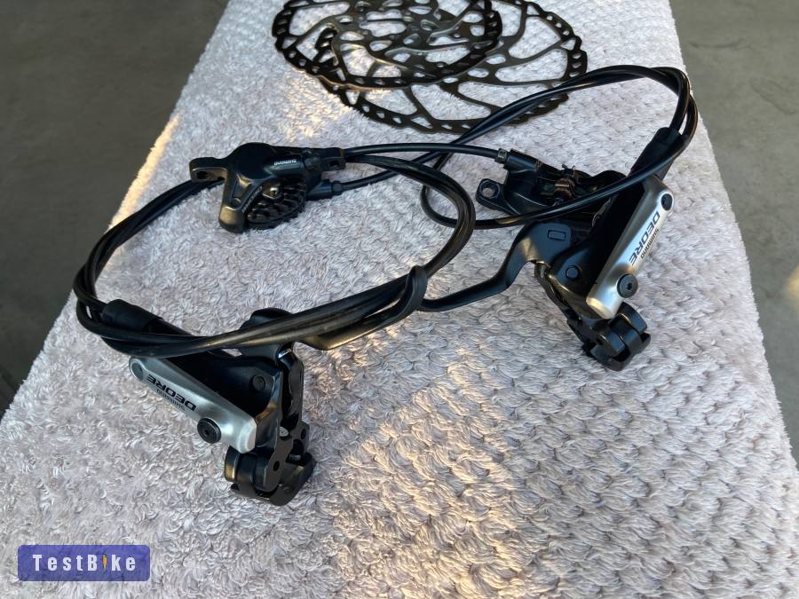 Deore komplett fék szett eladó tarcsakkal együtt 203/180RT66