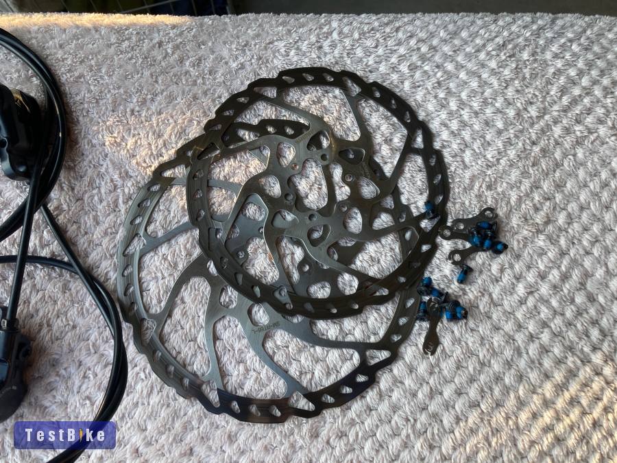 Deore komplett fék szett eladó tarcsakkal együtt 203/180RT66