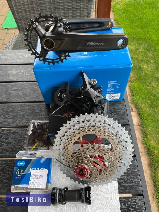 Deore/XT 1x11 váltás szett eladó! 120km-t futott