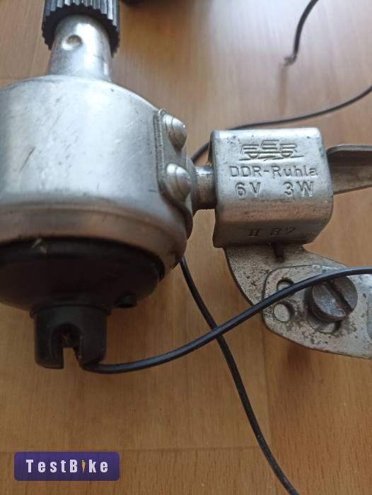 Dinamó és első lámpa  Made in DDR