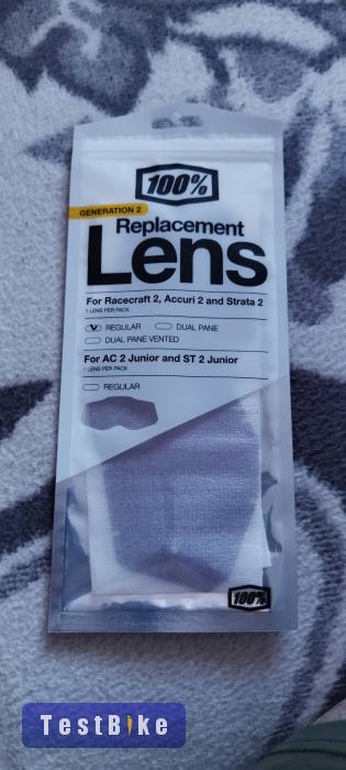 Eladó egy új 100% Gen 2 Goggle pót lencse kék színben!