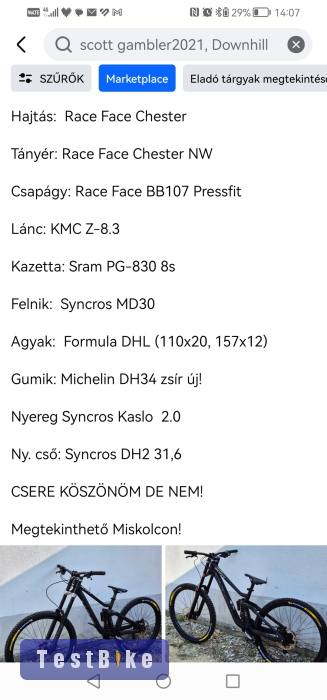 Eladó Scott Gambler 