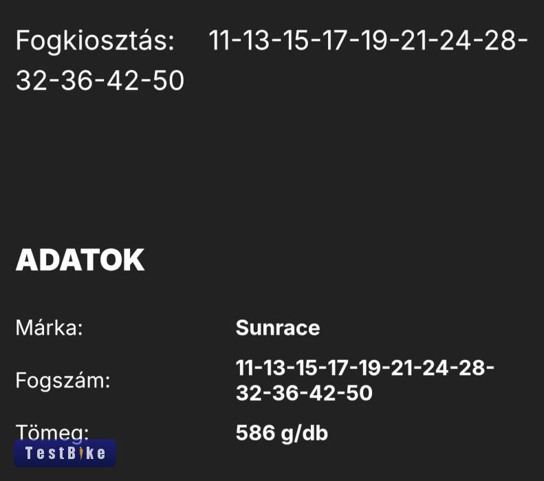 Eladó Sunrace CSMZ90WA5 koszorú 