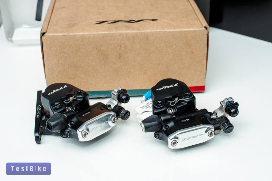 Eladó TRP HY/RD flat mount féknyereg pár — bowdenes-hidrauli