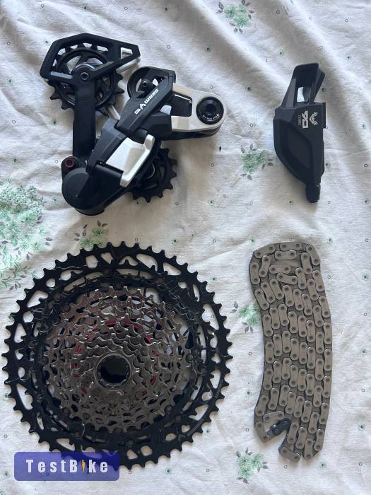 Eladó újszerű Sram Eagle 90 váltó, váltókar, fogaskoszorú ..