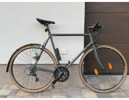 Épített acélvázas fitness / városi kerékpár 57 cm