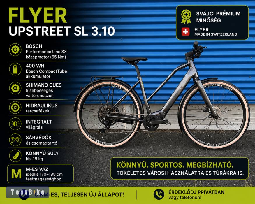 Flyer Upstreet SL 3.10 – e-bike 18 kg!