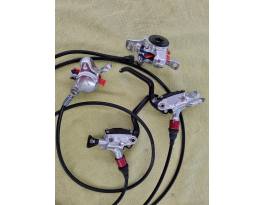 Formula R1 Racing Hydraulic Disc Brake Set Front and Rear el